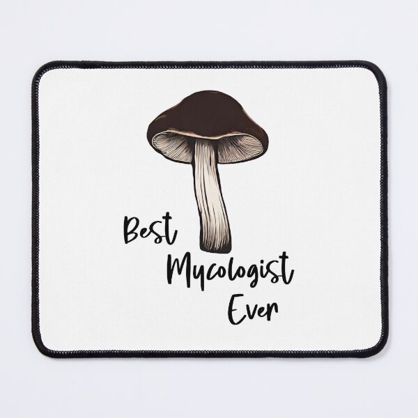 Item preview, Best Mycologist Ever watercolor brown mushroom designed and sold by EmeraldeaArt.