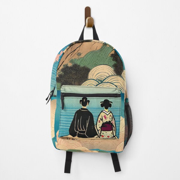 Item preview, Tranquil Vista Sakura Bloom Overlook a bay designed and sold by ArtComixHaven.