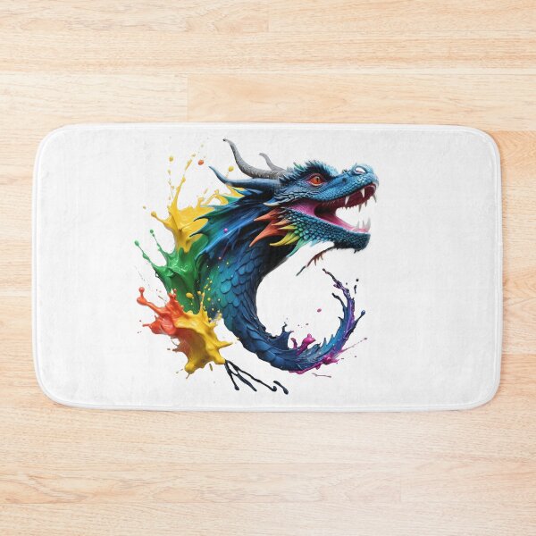 Item preview, Colorful 3D Dragon Paint Splash designed and sold by PixelPunny.