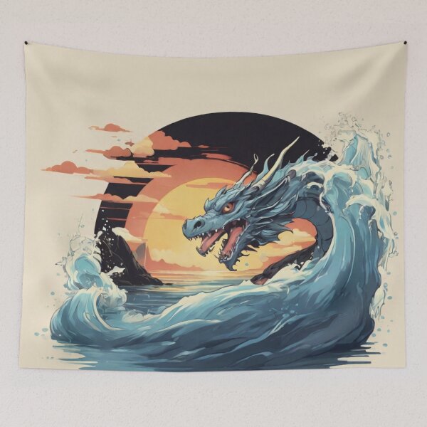 Item preview, anime dragon water designed and sold by martin max.