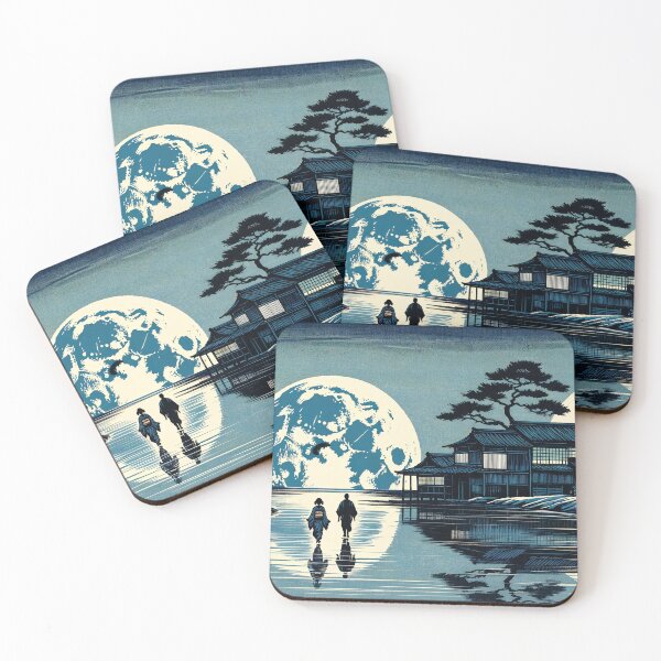 Item preview, Twilight Promenade Moonlit Stroll on Water designed and sold by ArtComixHaven.