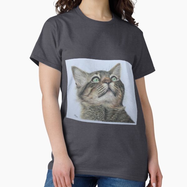 Green eyes tabby cat | cat lover Classic T-Shirt