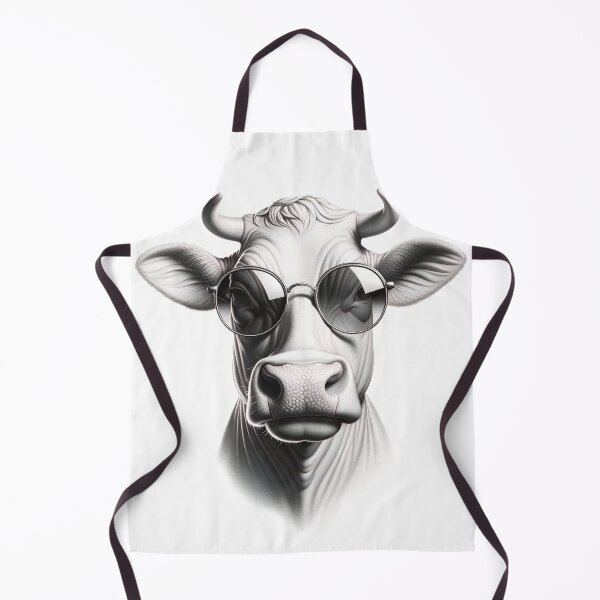 Item preview, Cow Wearing Sunglasses Sketch designed and sold by Art-Babble.