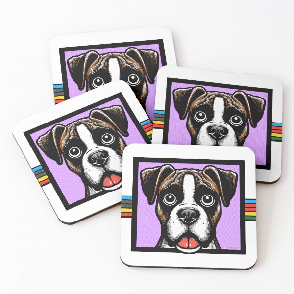Item preview, Boxer Dog with Rainbow designed and sold by FunnehGacha.