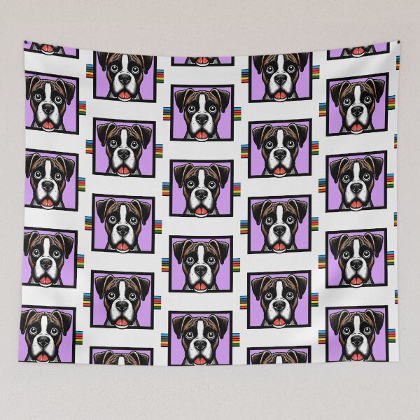 Item preview, Boxer Dog with Rainbow designed and sold by FunnehGacha.