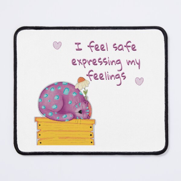 Item preview, Cute Cat-Whimsical Art-Mantra- Pink Cat  designed and sold by SaSzArt.