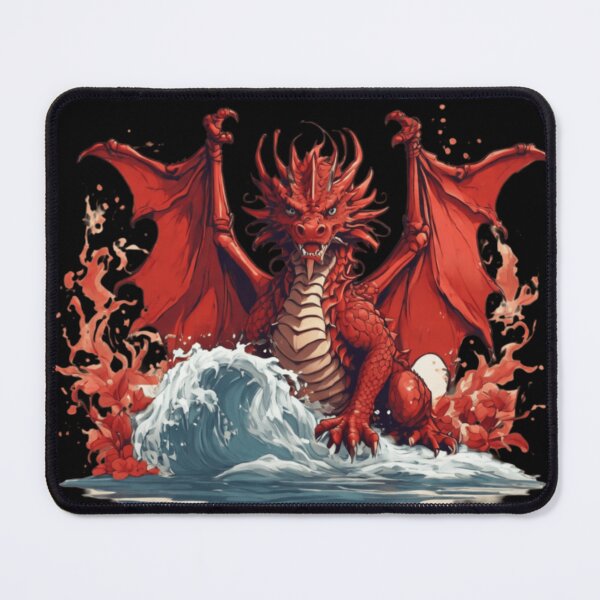 Item preview, anime red dragon water designed and sold by martin max.