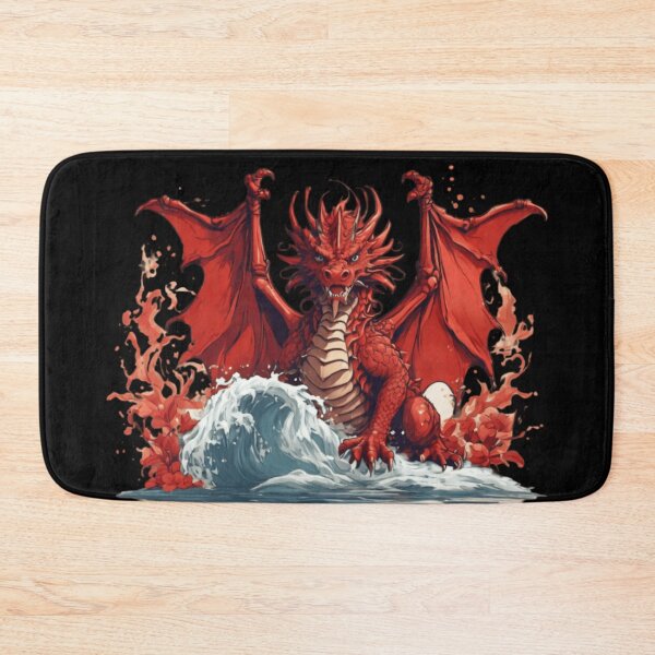 Item preview, anime red dragon water designed and sold by martin max.