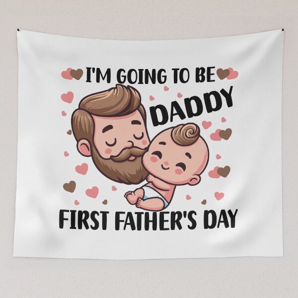 Item preview, Funny Papa Pregnancy Announcement Parent I'm Going To Be Daddy First Father's Day designed and sold by Stick-Artistry.