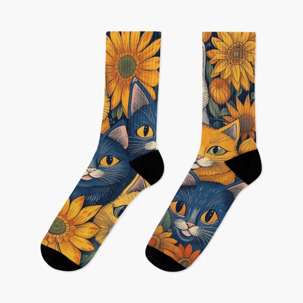 Item preview, Cats in flowers designed and sold by Closet Goblin.