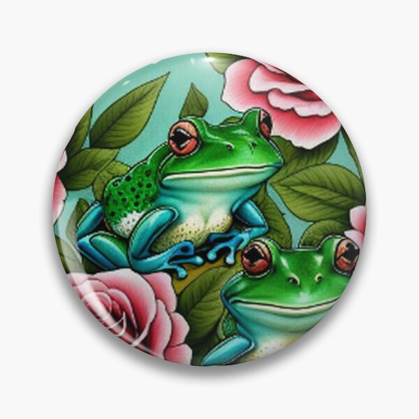 Item preview, Cute Frogs Flowers and Rainbow designed and sold by TheDarkWardrobe.