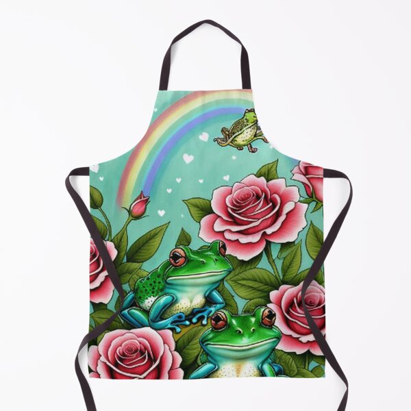 Item preview, Cute Frogs Flowers and Rainbow designed and sold by TheDarkWardrobe.