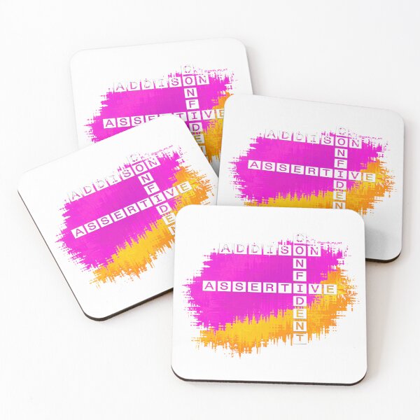 Item preview, Addison, Confident and Assertive Crossword. designed and sold by words-my-art.
