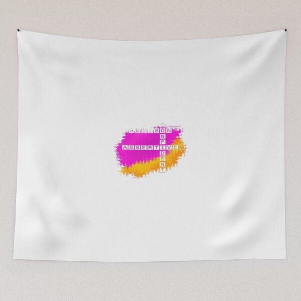 Item preview, Addison, Confident and Assertive Crossword. designed and sold by words-my-art.