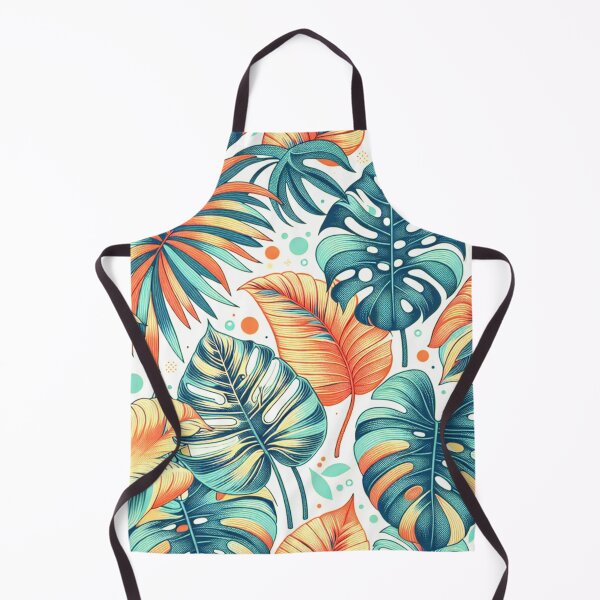 Item preview, Variegated Colorful Monstera Leaves Repeat Pattern designed and sold by HippieFarms11.