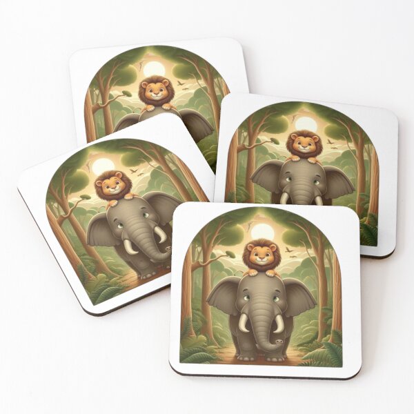 Item preview, LION RIDING ON AN ELEPHANT designed and sold by ship-shop-7.
