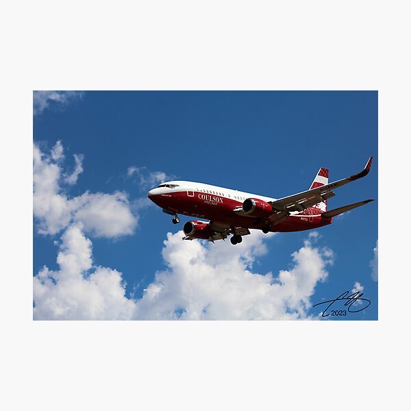 Artikelvorschau, Coulson Boeing 737 FireLiner-Anflug entworfen und verkauft von Diamondback Designs.