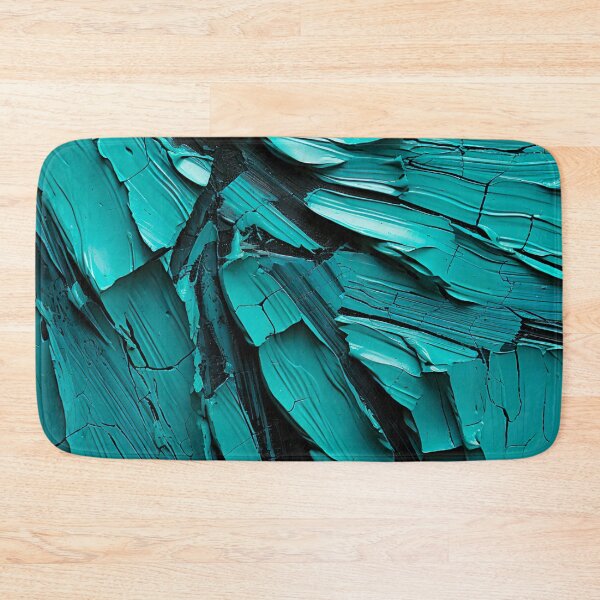 Item preview, Abstract Art Blue Turquoise Cracked Vintage Paint Effect designed and sold by fluffstuffgifts.
