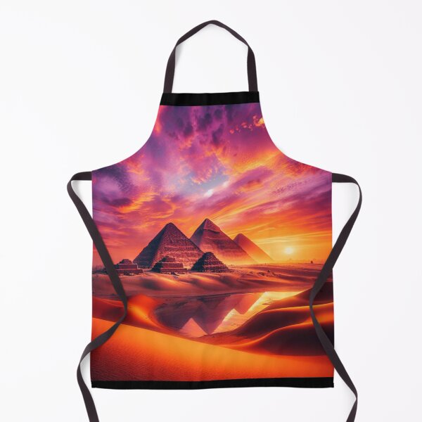 Item preview, Ancient Egyptian Pyramids of Giza at Sunset - Cairo Egypt - Egyptian Art designed and sold by AnalajiaDesigns.