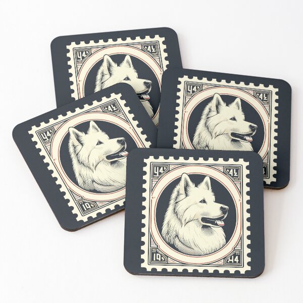 Item preview, White Swiss Shepherd Retro Vintage Aesthetic Dog Art designed and sold by ElegantCat.
