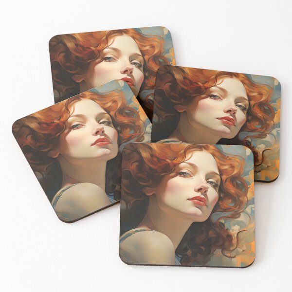 Item preview, Modern Art Noveau Inspired Beauty designed and sold by AM-Fine-Designs.