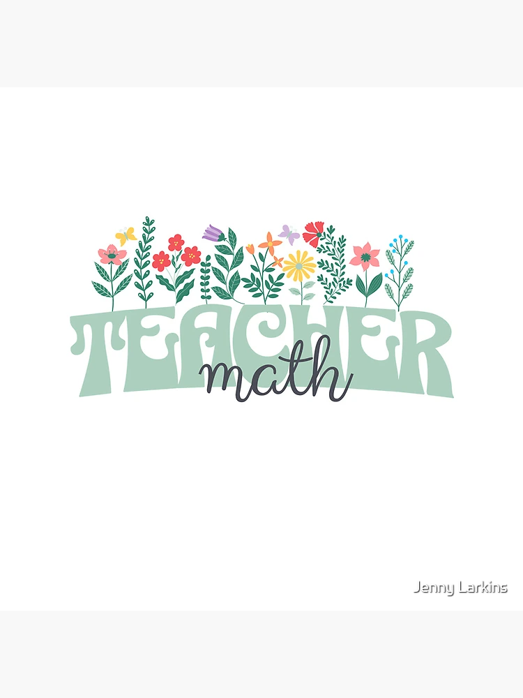 Thumbnail 4 of 4, Clock, Math Teacher designed and sold by Croneandquill.