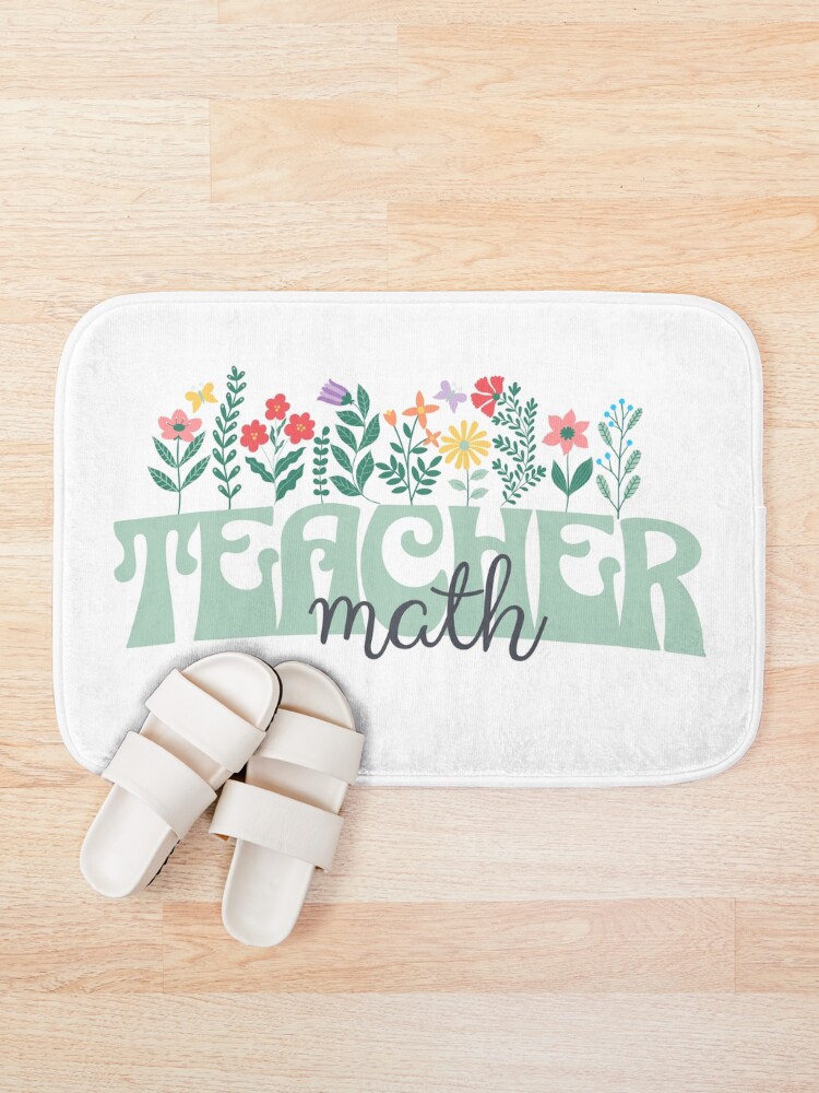 Thumbnail 1 of 6, Bath Mat, Math Teacher designed and sold by Jsherrill1022.