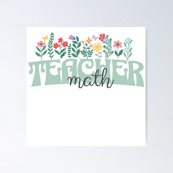 Item preview, Math Teacher designed and sold by Croneandquill.