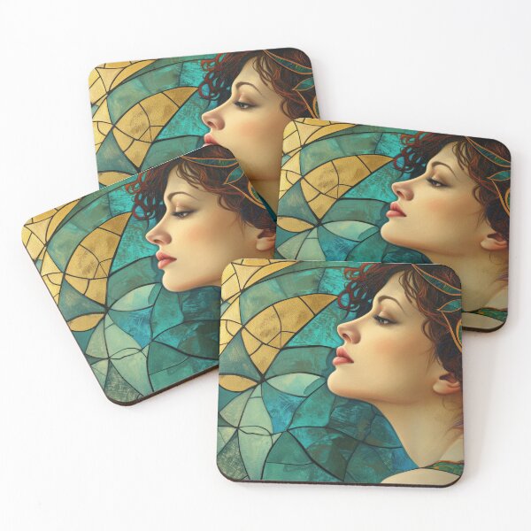 Item preview, Modern Art Noveau Inspired Beauty designed and sold by AM-Fine-Designs.