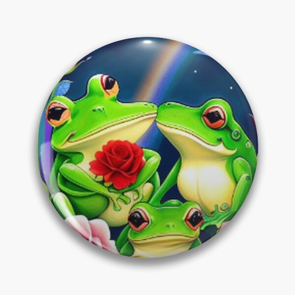 Item preview, Cute Frogs Flowers and Rainbows designed and sold by TheDarkWardrobe.
