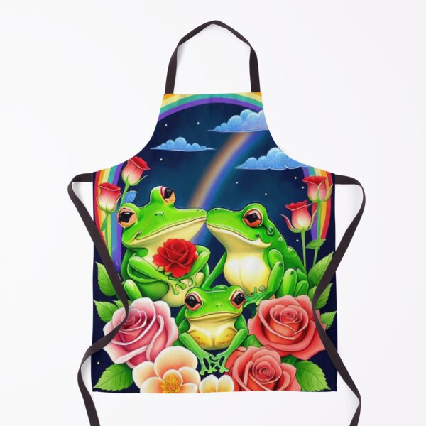 Item preview, Cute Frogs Flowers and Rainbows designed and sold by TheDarkWardrobe.