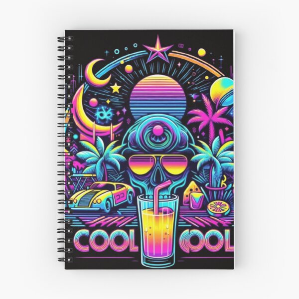 Item preview, "Cosmic Skull Sip: Neon Trippy Design" designed and sold by DarkSideArtz.