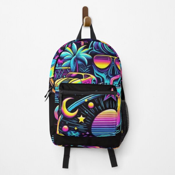 Item preview, "Cosmic Skull Sip: Neon Trippy Design" designed and sold by DarkSideArtz.