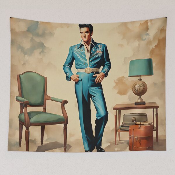 Item preview, Elvis in blue designed and sold by Joanne Walsh.