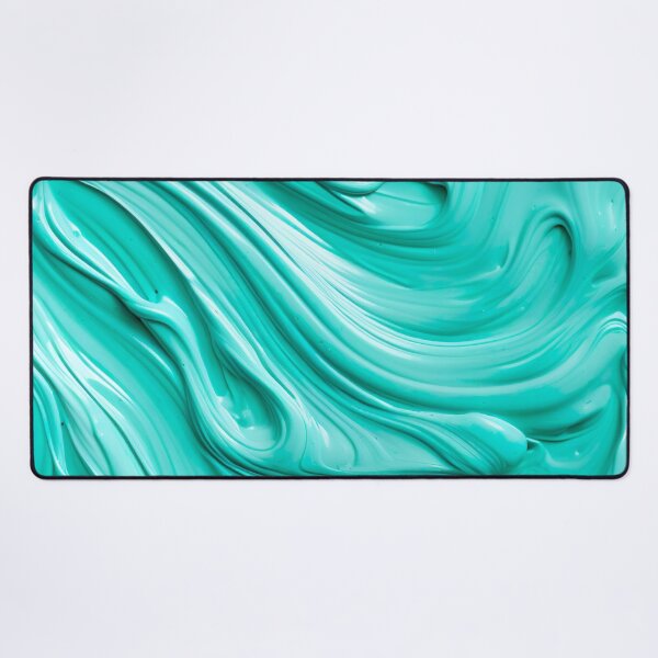 Item preview, Abstract Art Blue Turquoise Paint Waves Design designed and sold by fluffstuffgifts.