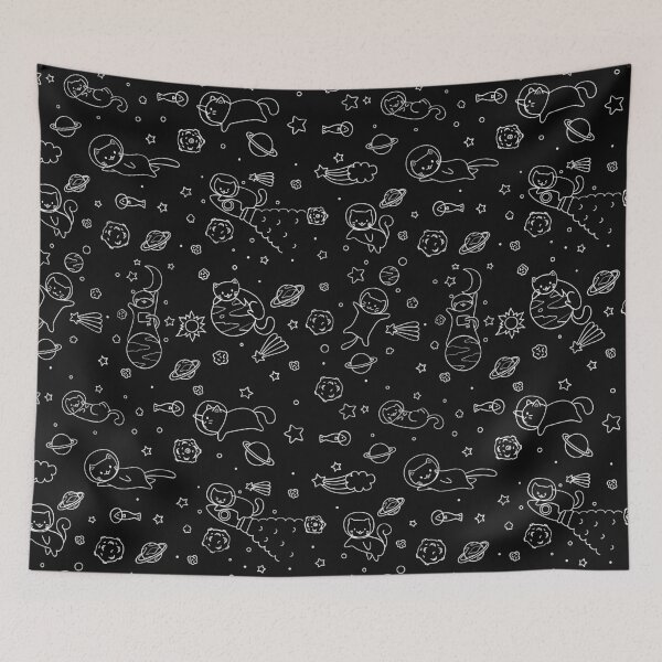 Item preview, Cat Astronaut in Space - Seamless Pattern - Cat Lovers designed and sold by patternjp.