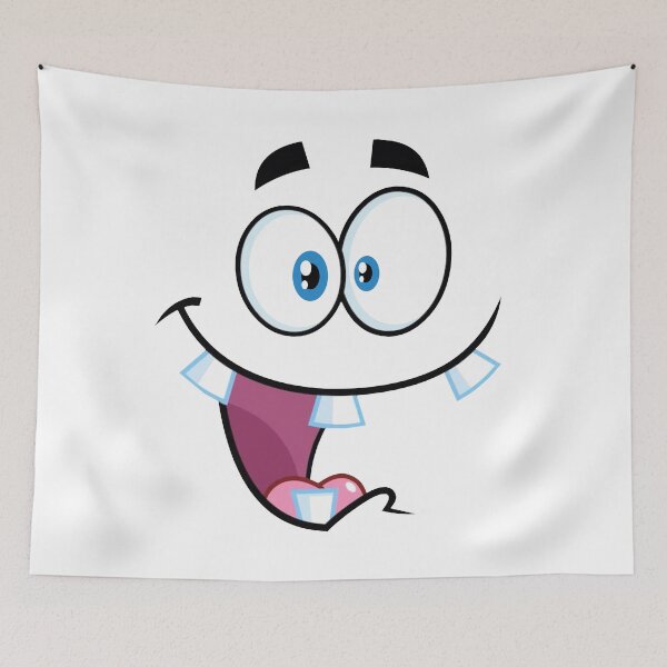 Item preview, Cartoon funny face with panic expression designed and sold by ArtelPrints.