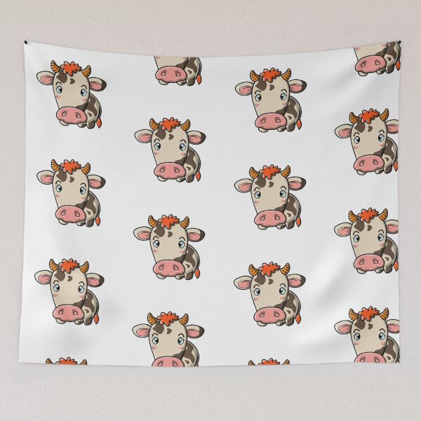 Item preview, Kawaii Style Cute Cow designed and sold by Art-Design-EM.