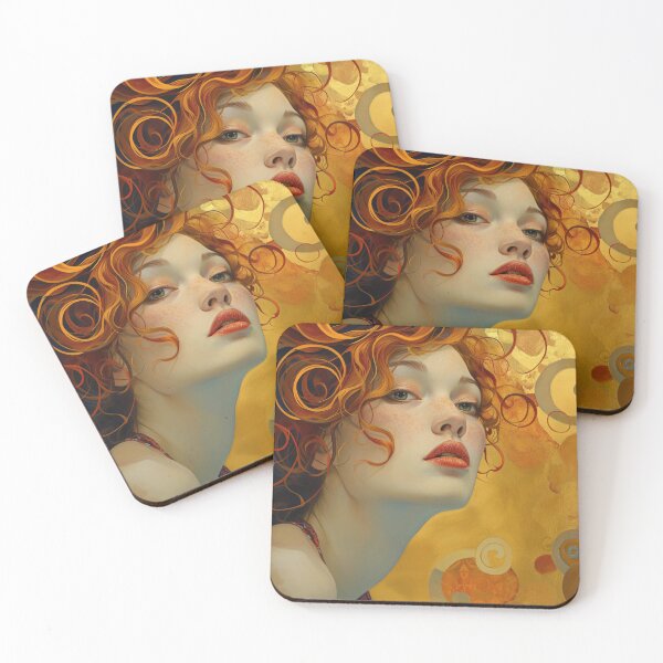 Item preview, Modern Art Noveau Inspired Beauty designed and sold by AM-Fine-Designs.