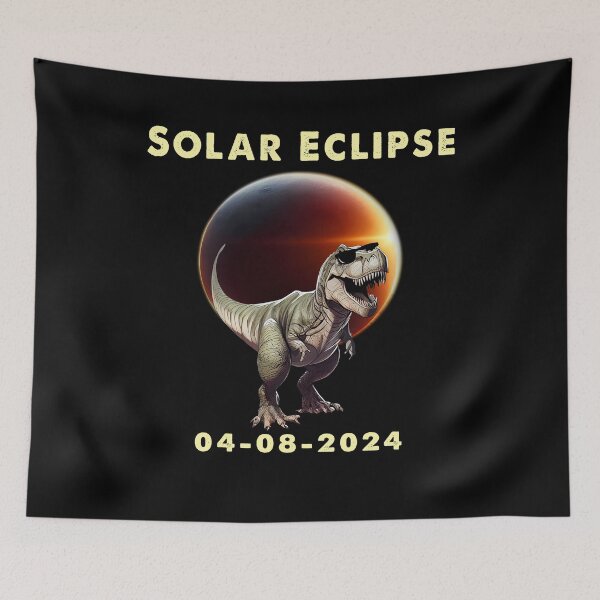 Item preview, Solar Eclipse 2024 April 8 Dinosaurs America Totality designed and sold by TeeFleet Noble.
