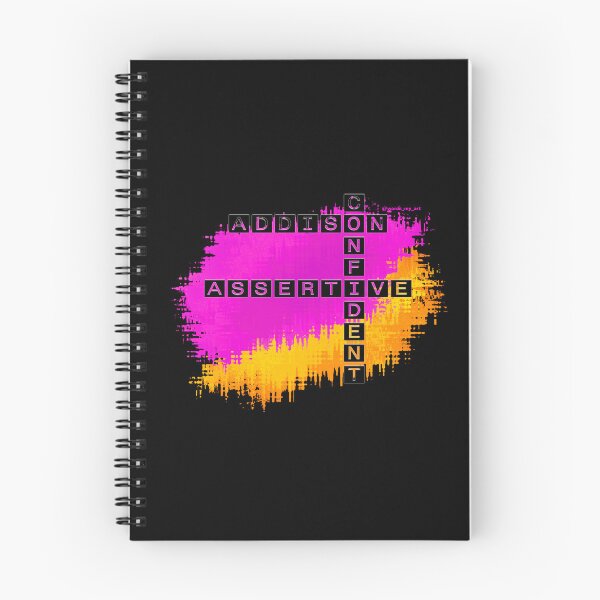 Item preview, Addison, Confident and Assertive Crossword. designed and sold by words-my-art.
