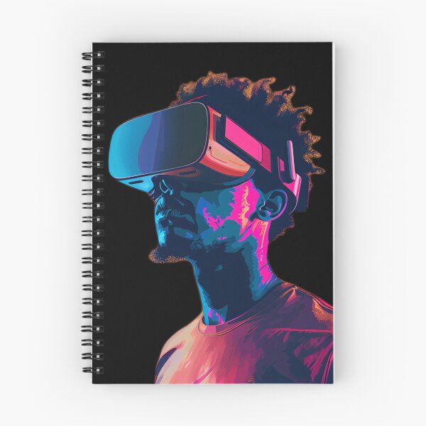Item preview, Virtual Visions: Abstract Art Reflecting VR Headset Realms designed and sold by iQuorra.