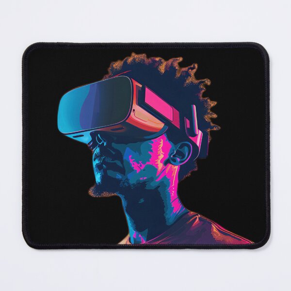 Item preview, Virtual Visions: Abstract Art Reflecting VR Headset Realms designed and sold by iQuorra.