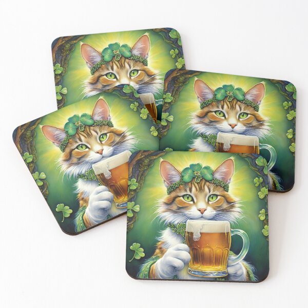 Item preview, St. Patrick Kitty  designed and sold by Amanda8409.
