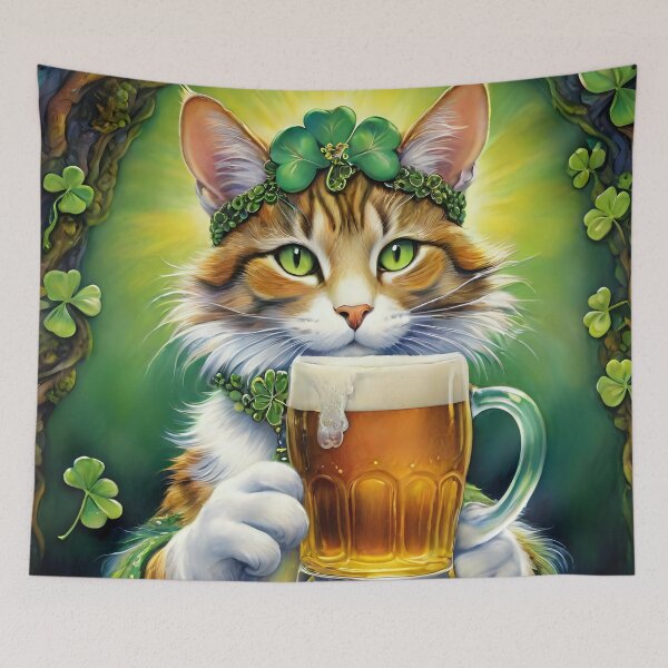 Item preview, St. Patrick Kitty  designed and sold by Amanda8409.