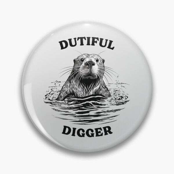 Item preview, Dutiful Digger: Funny Beaver Pun Illustration designed and sold by kcaandwu.