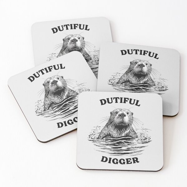 Item preview, Dutiful Digger: Funny Beaver Pun Illustration designed and sold by kcaandwu.