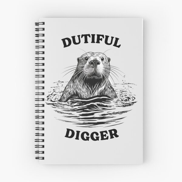 Item preview, Dutiful Digger: Funny Beaver Pun Illustration designed and sold by kcaandwu.