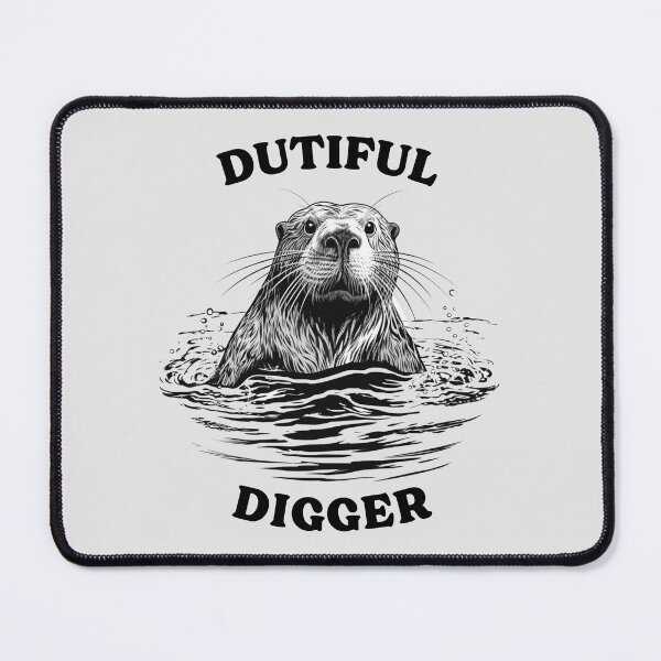 Item preview, Dutiful Digger: Funny Beaver Pun Illustration designed and sold by kcaandwu.