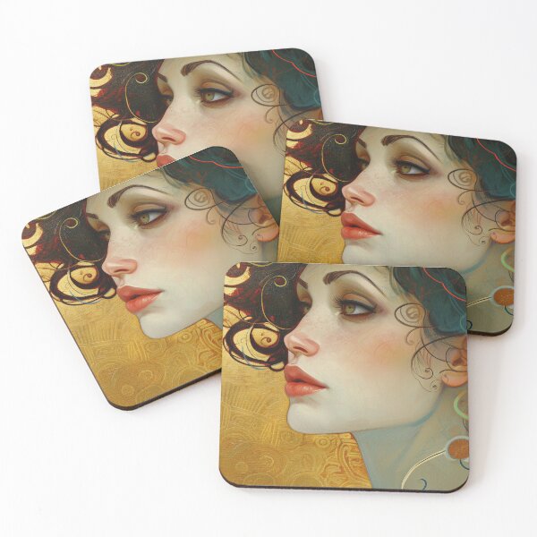 Item preview, Modern Art Noveau Inspired Beauty designed and sold by AM-Fine-Designs.
